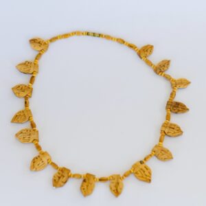 Tulsi Leaf Wooden Neck Beads